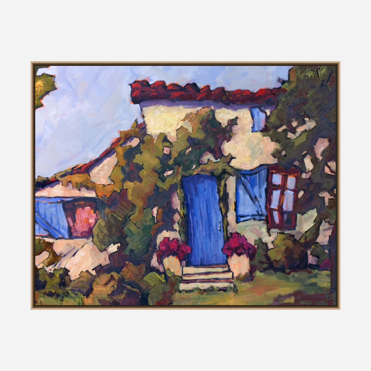 Blue Door Artist Enhanced Canvas Print by John Beard Collection - product image 8 for Resin Society