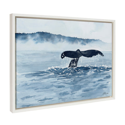 Sylvie Whale Watching Framed Canvas by kateandlaurel - product image 7 for Resin Society
