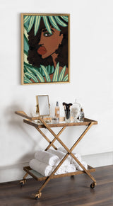 Sylvie Lady in the Jungle Framed Canvas by kateandlaurel - product image 12 for Resin Society