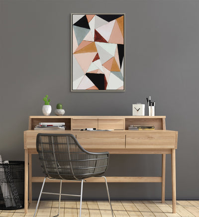 Sylvie Geo Abstract Framed Canvas by kateandlaurel - product image 7 for Resin Society