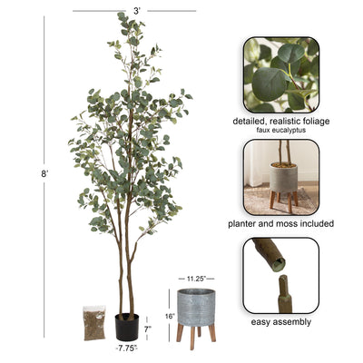 Eudora Faux Eucalyptus Tree - Kate and Laurel