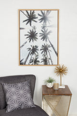 Sylvie Palm Tree Row Framed Canvas by Simon Te Tai by kateandlaurel - product image 6 for Resin Society