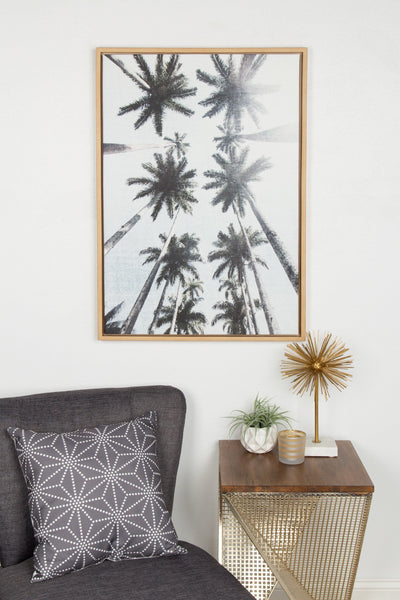 Sylvie Palm Tree Row Framed Canvas by Simon Te Tai by kateandlaurel - product image 6 for Resin Society