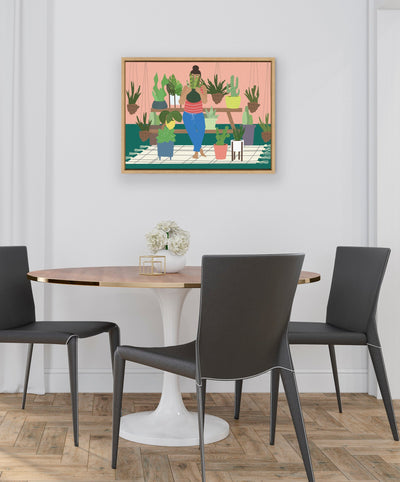 Sylvie Plant Lady Framed Canvas by kateandlaurel - product image 6 for Resin Society