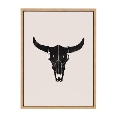 Sylvie Western Skull Framed Canvas by Honey Island Studio