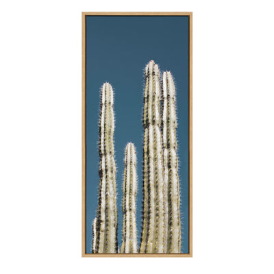 Sylvie Cactus Sky Framed Canvas by Stephanie Klatt