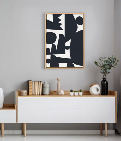Sylvie Quiet Jungle 1 Framed Canvas by kateandlaurel - product image 7 for Resin Society