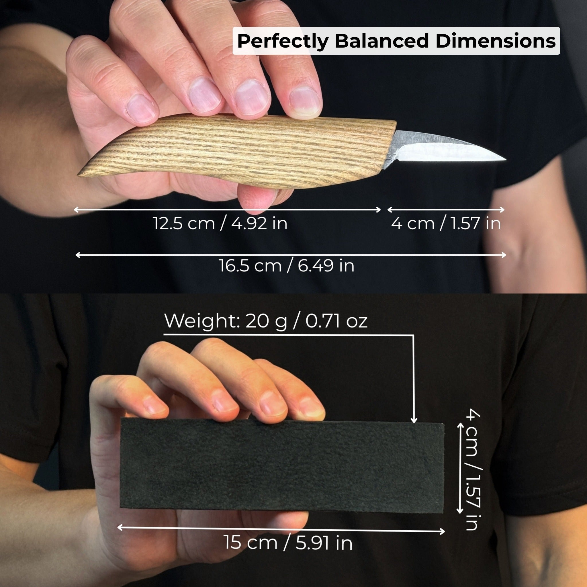 Complete Boar Carving Kit with knife, wood blocks, sandpaper, sharpening board, pencil, and boar drawing template