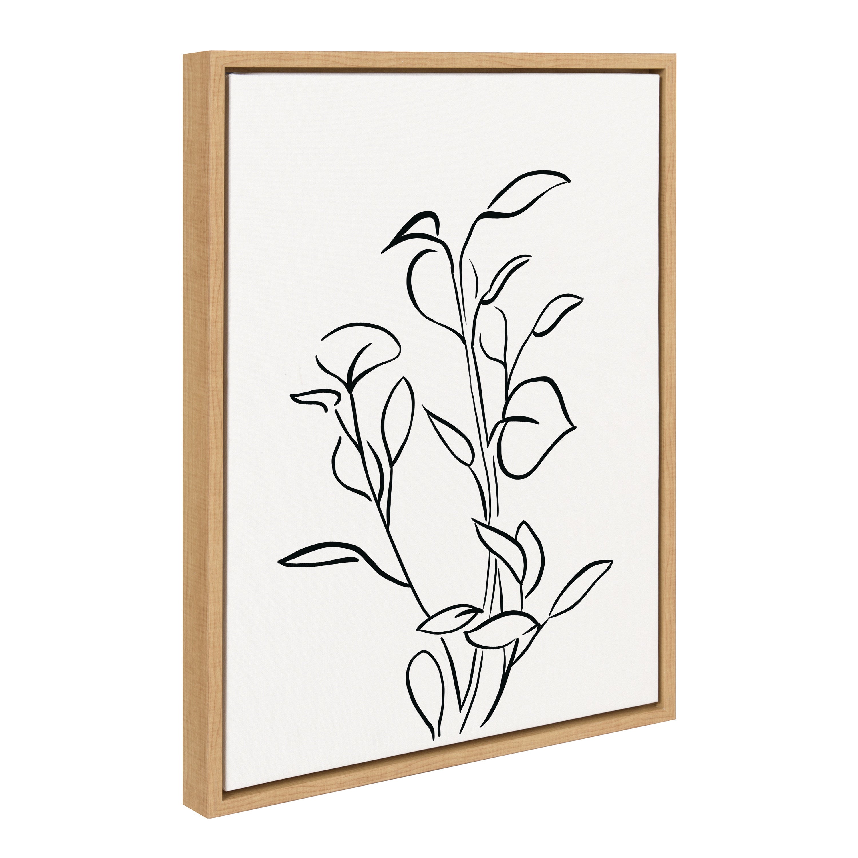 Sylvie Botanical Sketch Print No 2 Framed Canvas