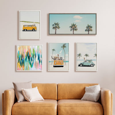 Sylvie Beaded Giraffe Adventure Framed Canvas by July Art Prints