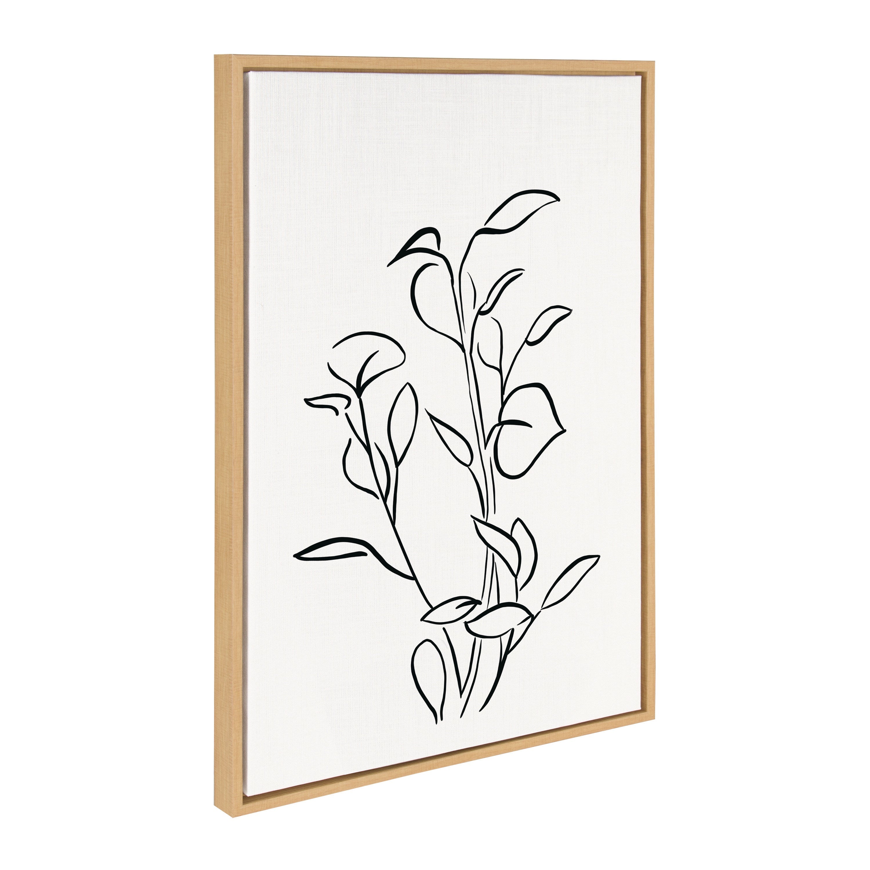 Sylvie Botanical Sketch Print No 2 Framed Canvas by kateandlaurel - product image 11 for Resin Society