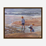 Boys on the Beach Artist Enhanced Canvas Print by John Beard Collection - product image 7 for Resin Society