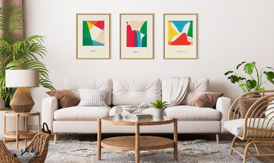 Sylvie Bright Modern Colorful Abstract Series Framed Canvas Art Set by Amber Vittoria