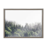 Blake Lush Green Forest on a Foggy Day Framed Printed Glass by kateandlaurel - product image 8 for Resin Society