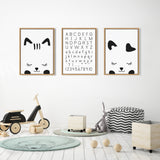 Sylvie Alphabet Penmanship Framed Canvas by The Creative Bunch Studio by kateandlaurel - product image 7 for Resin Society