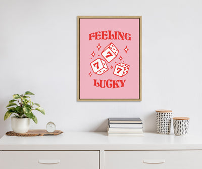 Sylvie Feeling Lucky Framed Canvas by Alli Standefer