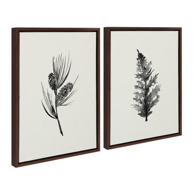 Sylvie Vintage Botanical 3 and 4 Framed Canvas Set by kateandlaurel - product image 2 for Resin Society