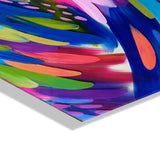 Bright Brush Strokes Floating Acrylic Art by kateandlaurel - product image 3 for Resin Society