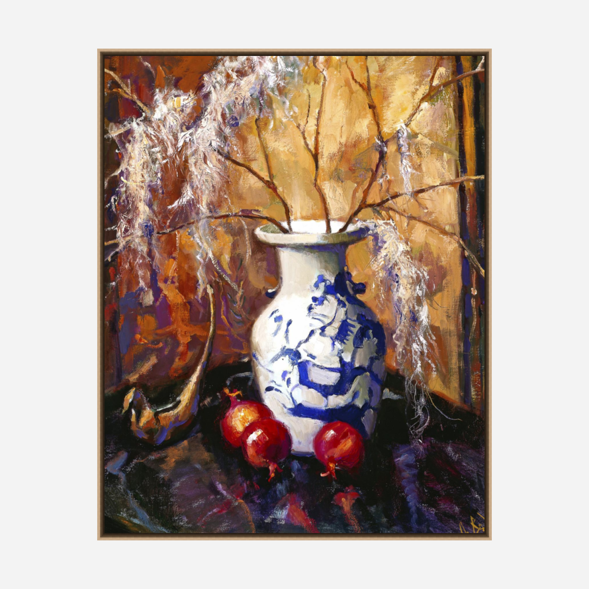 Branches with Moss Artist Enhanced Canvas Print by John Beard Collection - product image 8 for Resin Society