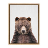 Sylvie Cute Bear Color Framed Canvas by kateandlaurel - product image 2 for Resin Society