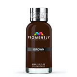 Brown Liquid Epoxy Dye bottle and sample color
