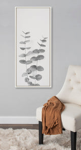 Sylvie Eucalyptus Botanical II Gray and Soft White Framed Canvas by The by kateandlaurel - product image 10 for Resin Society