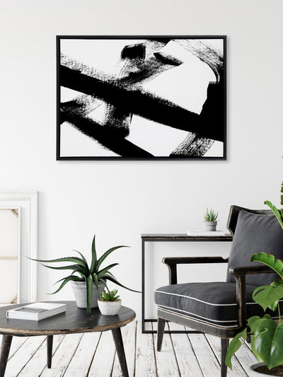 Sylvie Gesture I BW Framed Canvas by kateandlaurel - product image 4 for Resin Society