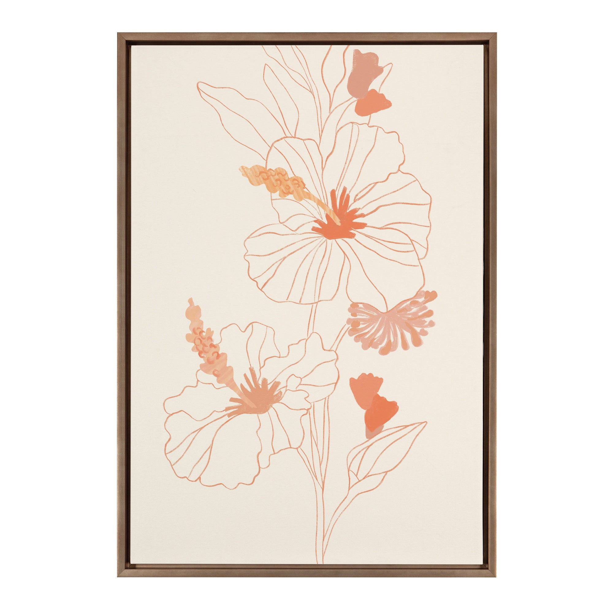 Sylvie Hilo Framed Canvas by kateandlaurel - main product image for Resin Society