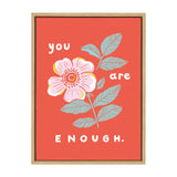 Sylvie You Are Enough Framed Canvas by kateandlaurel - product image 10 for Resin Society