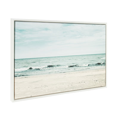Sylvie Beach 2 Framed Canvas by kateandlaurel - product image 9 for Resin Society