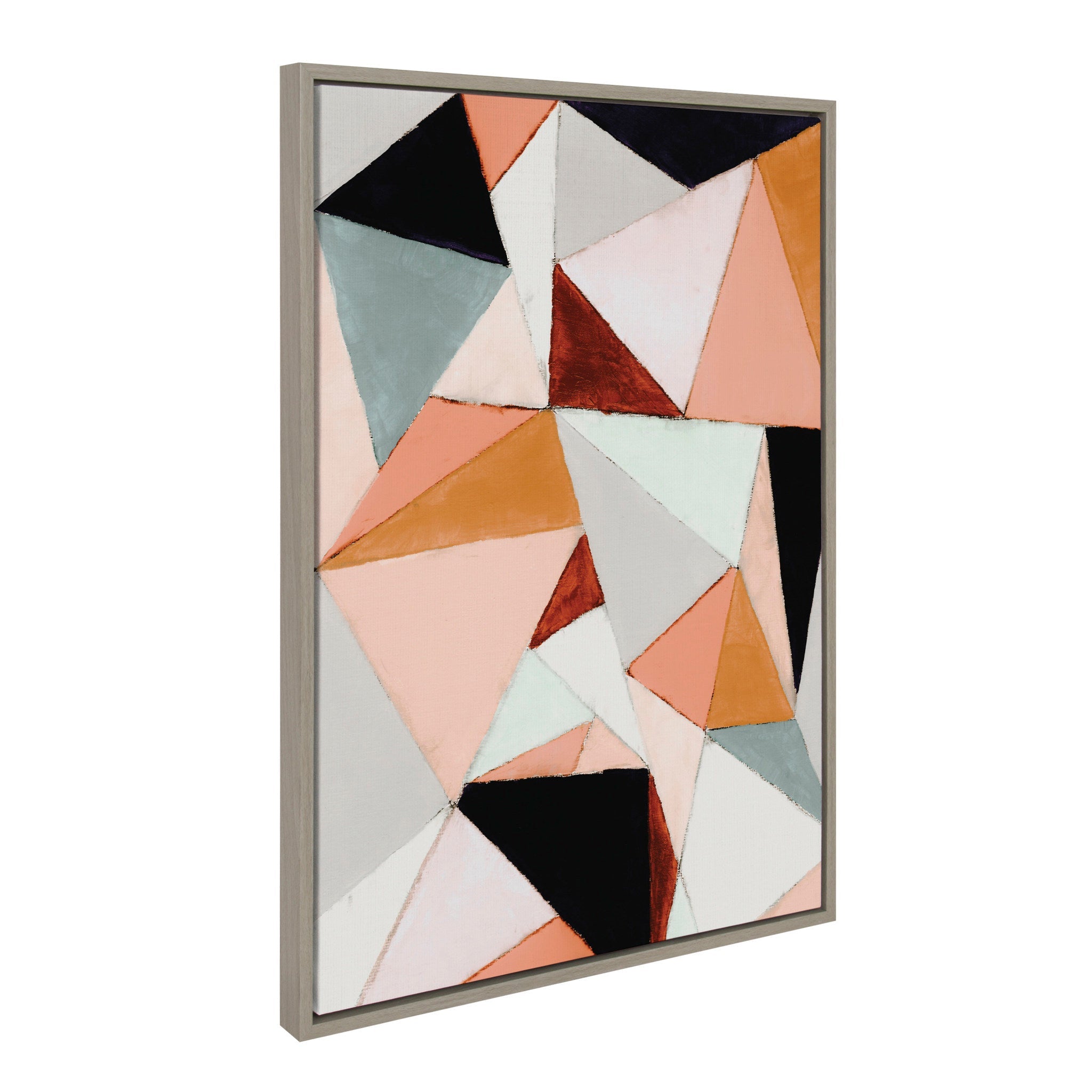 Sylvie Geo Abstract Framed Canvas by kateandlaurel - product image 2 for Resin Society