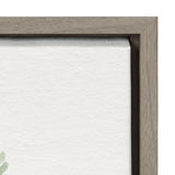Sylvie Flowers and Ferns Framed Canvas by kateandlaurel - product image 3 for Resin Society