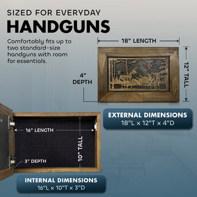 Buck and Doe in The Woods Gun Concealment Furniture by Bellewood Designs - product image 6 for Resin Society