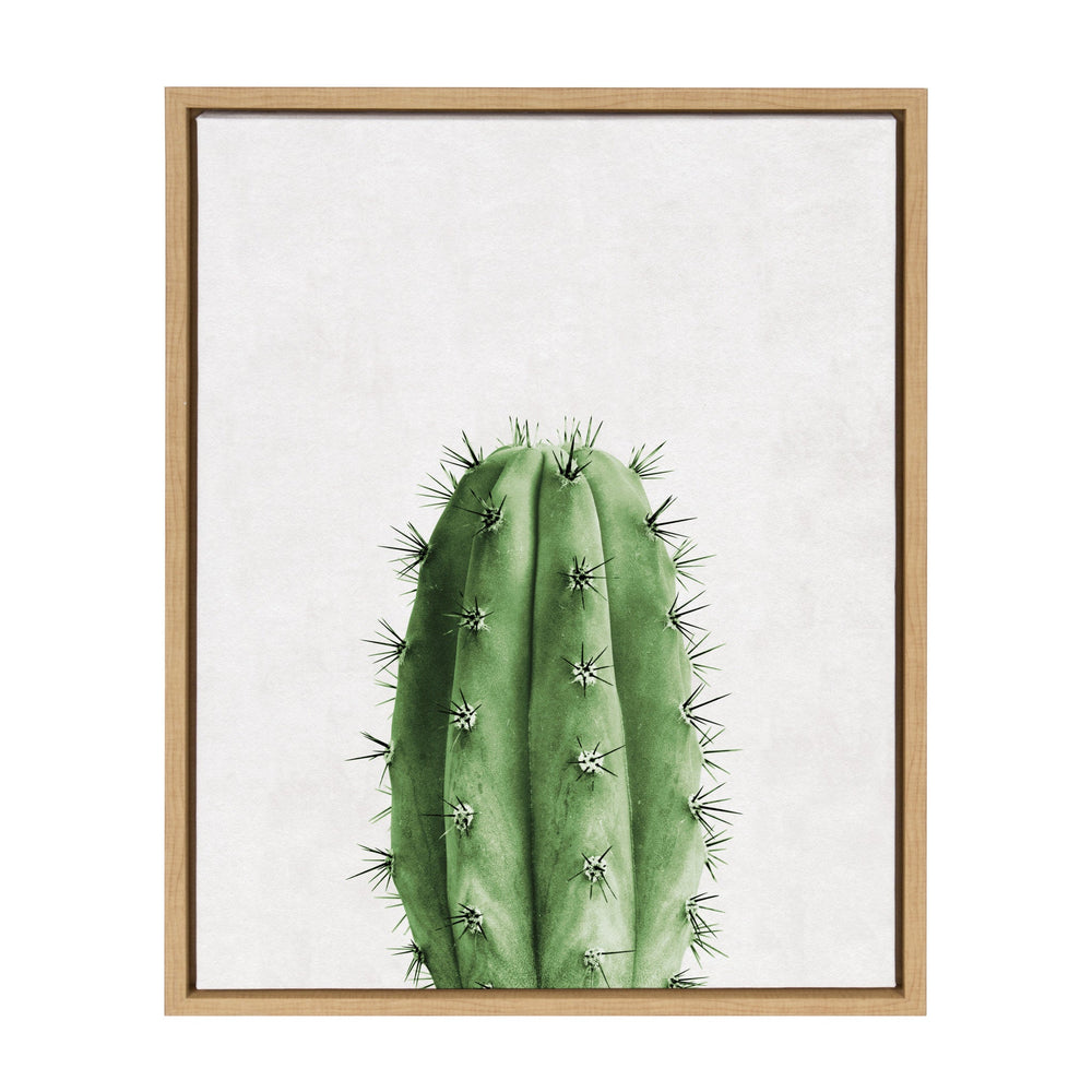 Sylvie Home Cactus Framed Canvas by Simon Te Tai by kateandlaurel - main product image for Resin Society