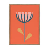 Sylvie Flower in Orange Framed Canvas by kateandlaurel - main product image for Resin Society