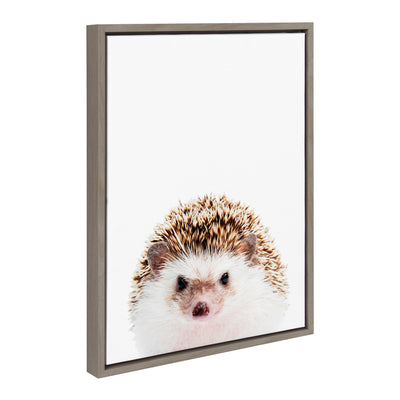 Sylvie Hedgehog Framed Canvas by Amy Peterson by kateandlaurel - product image 2 for Resin Society