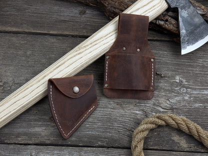 Bushcraft Axe Camping Hatchet with carbon steel blade and ash wood handle