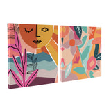 Peace Love Flowers Canvas Wall Art Set by kateandlaurel - product image 10 for Resin Society
