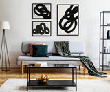 Sylvie Black Path, Follow the Path and This Way Framed Canvas by kateandlaurel - product image 4 for Resin Society