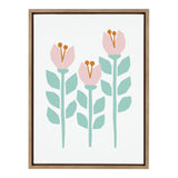 Sylvie Scandi Paper Flowers Framed Canvas by kateandlaurel - product image 9 for Resin Society