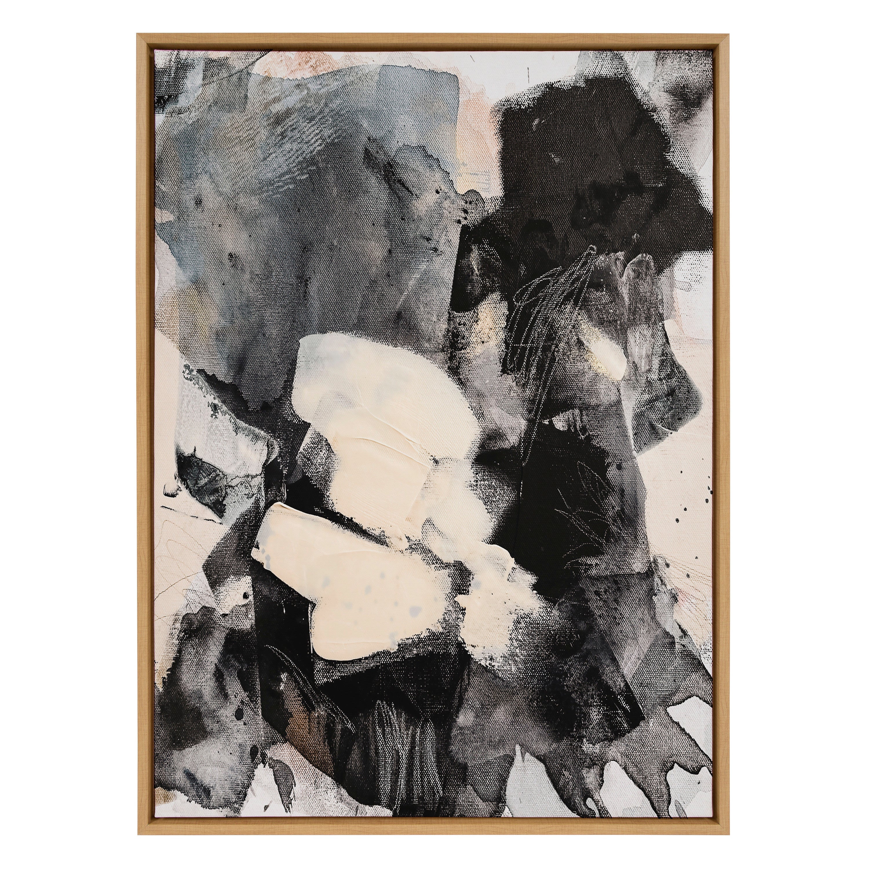 Sylvie Painted Flow III Framed Canvas by Amy Lighthall