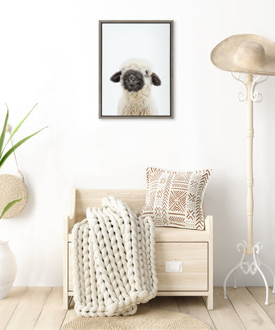 Sylvie Animal Studio Black Nosed Sheep Framed Canvas by Amy Peterson Art Studio