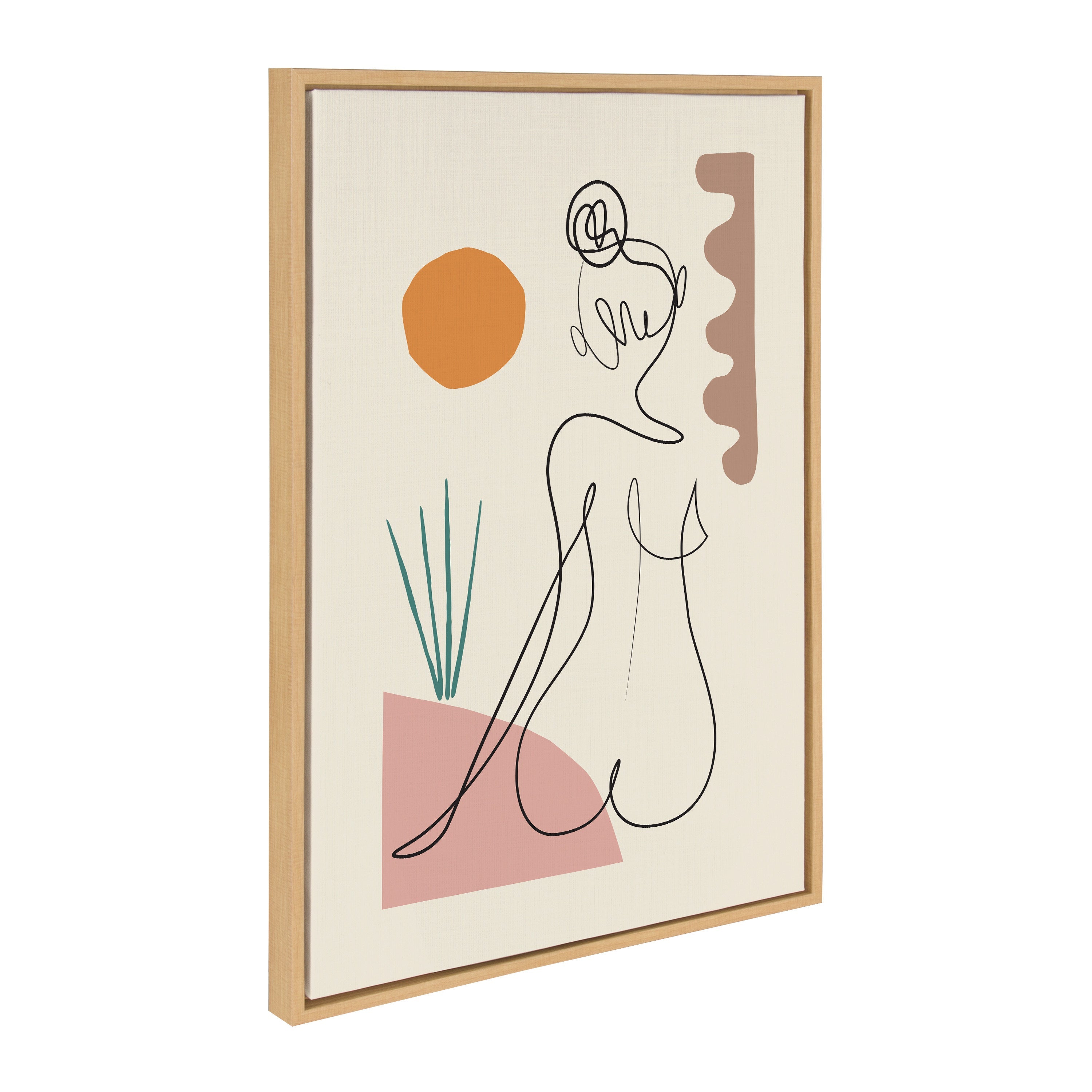 Sylvie Sunset Framed Canvas by kateandlaurel - product image 8 for Resin Society