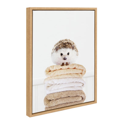 Sylvie Fold Hedgehog 1 Framed Canvas by kateandlaurel - product image 7 for Resin Society