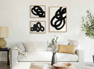 Sylvie Black Path, Follow the Path and This Way Framed Canvas by kateandlaurel - product image 10 for Resin Society