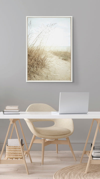 Sylvie Beach Grasses Framed Canvas by kateandlaurel - product image 7 for Resin Society