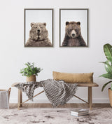 Sylvie Bear European Color Framed Canvas by kateandlaurel - product image 13 for Resin Society