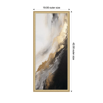 Luxe Drift Modern Glamour Abstract by The Creative Bunch Studio Framed Wall Art Print
