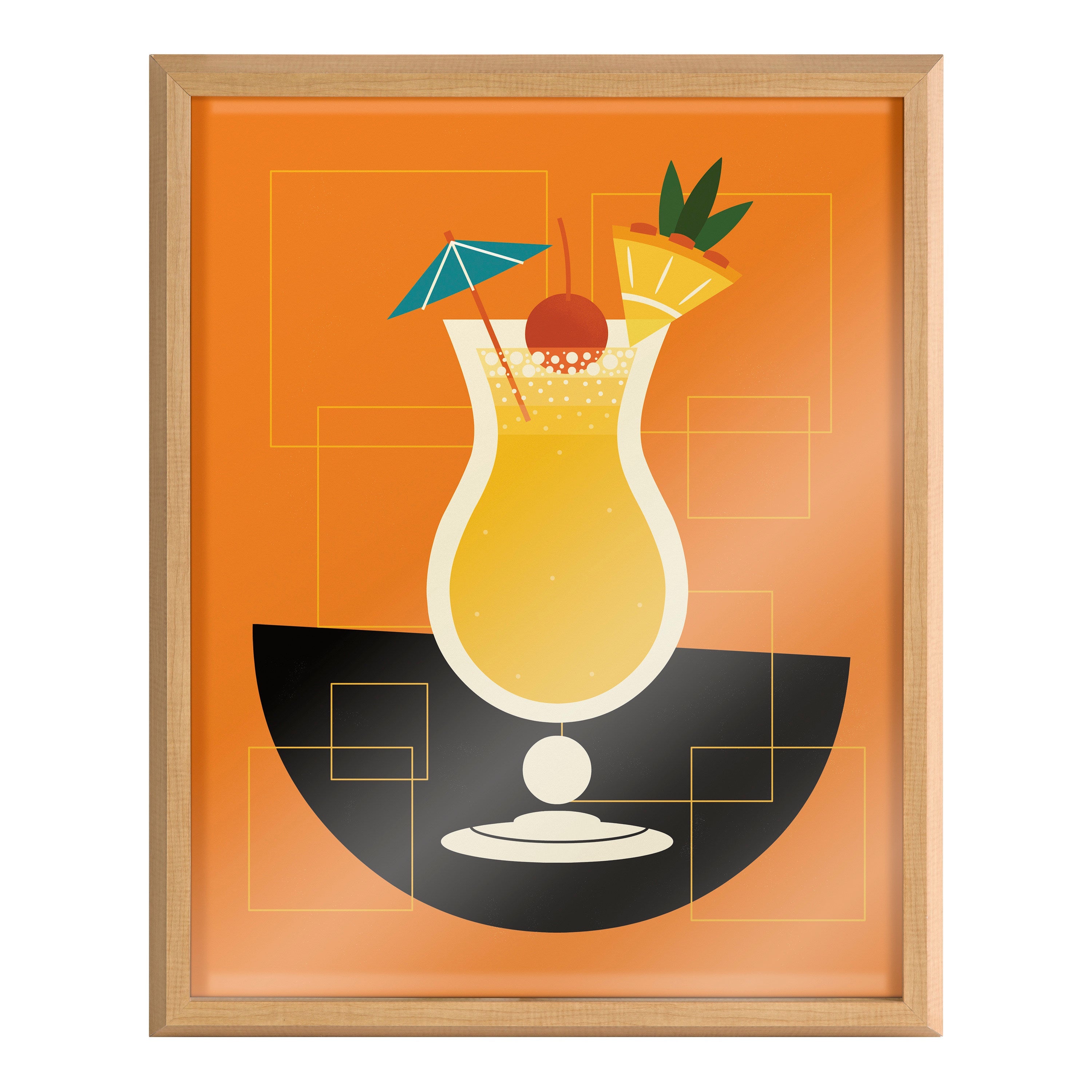 Blake Pina Colada Framed Printed Art by Amber Leaders Designs
