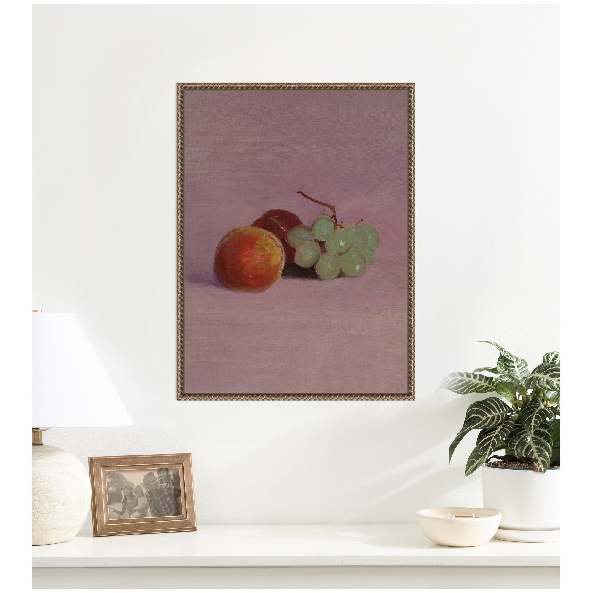 Still Life with Fruit 1905 Odilion Redon Vertical by Nostalgia Prints Framed Canvas Wall Art Print